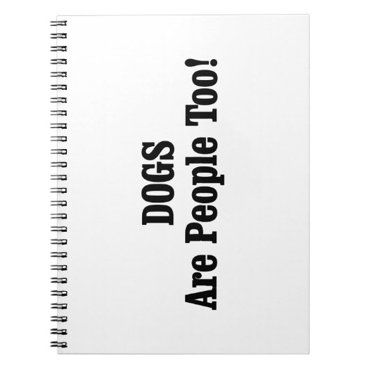 Hunde sind auch Menschen! Notizblock (Vorderseite)