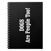 Hunde sind auch Menschen! Notizblock (Vorderseite)