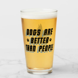 Hunde sind besser [blau/blau] glas