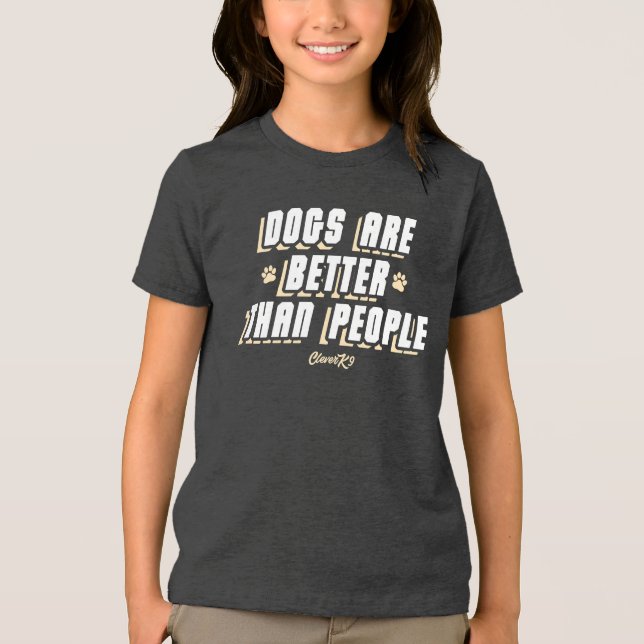Hunde sind besser [was/crm] Tri-Blend shirt (Vorderseite)