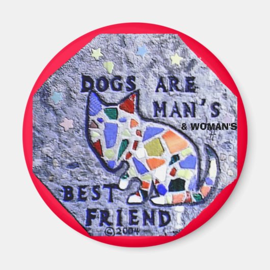 Hunde sind das beste Freundschaftsmagazin für Männ Magnet (Vorne)
