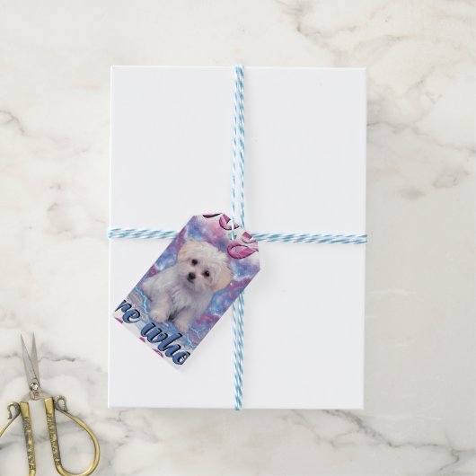 Hunde sind das ganze Leben lang Geschenkanhänger (Mit Garn)