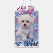 Hunde sind das ganze Leben lang Geschenkanhänger (Vorderseite)