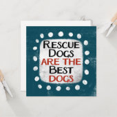 Hunde sind die beste Grußkarte für Hunde. Karte (Vorderseite/Rückseite Beispiel)