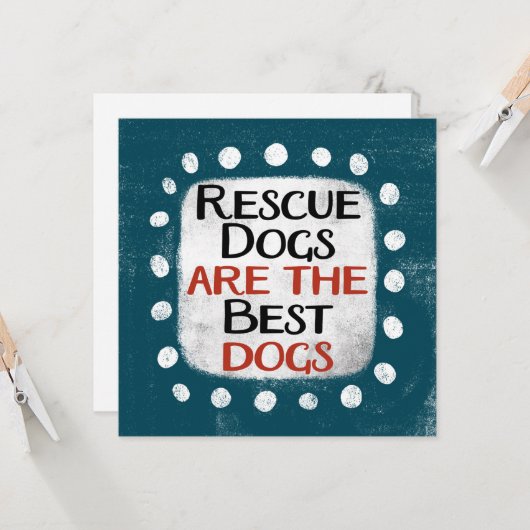 Hunde sind die beste Grußkarte für Hunde. Karte (Vorderseite/Rückseite Beispiel)