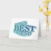 Hunde sind die besten Freundinnen und Tshirts und Karte (Gelbe Blume)