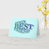 Hunde sind die besten Freundinnen und Tshirts und Karte (Gelbe Blume)