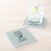 Hunde sind die besten - glasuntersetzer (Schrägansicht)