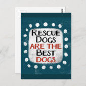 Hunde sind die besten Hunde auf der Postkarte (Vorne/Hinten)