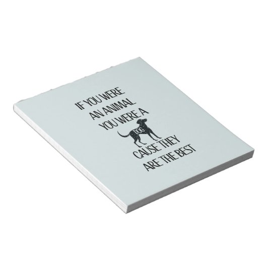 Hunde sind die besten - notizblock (angewinkelt)