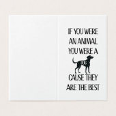 Hunde sind die besten. Perfekte Karte für den Hund (Außenseite Aufgefaltet)