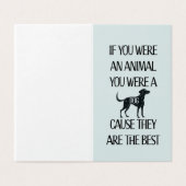 Hunde sind die besten. Perfekte Karte für den Hund (Außenseite Aufgefaltet)