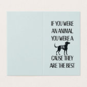 Hunde sind die besten. Perfekte Karte für den Hund (Außenseite Aufgefaltet)