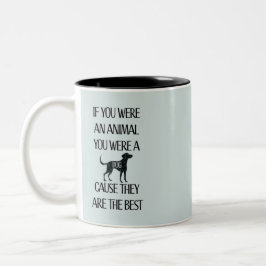 Hunde sind die besten. Perfektes Geschenk für den  Zweifarbige Tasse