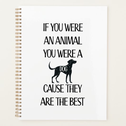 Hunde sind die besten - Planer (Vorderseite)