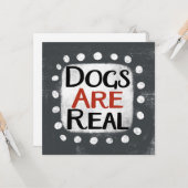 Hunde sind echte Grußkarte Karte (Vorderseite/Rückseite Beispiel)