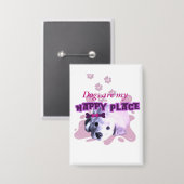 Hunde sind ein Hobbyaufkleber Button (Vorderseite/Rückseite)