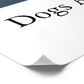 Hunde sind Engel Poster (Ecke)