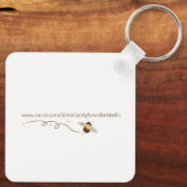 Hunde sind in die Fell-Schlüsselkette verpackt. Schlüsselanhänger (Rückseite)