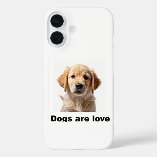 Hunde sind Liebe! Case-Mate iPhone Hülle (Rückseite)