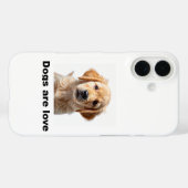 Hunde sind Liebe! Case-Mate iPhone Hülle (Rückseite (Horizontal))