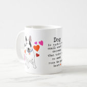 Hunde sind Liebe Kaffeetasse (Vorderseite Links)