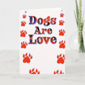 Hunde sind Liebe Neuer Welpe Willkommen Adoption Karte (Vorderseite)