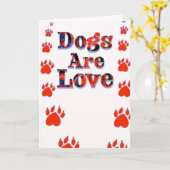 Hunde sind Liebe Neuer Welpe Willkommen Adoption Karte (Gelbe Blume)