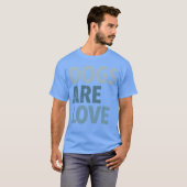 Hunde sind Liebe retro T-Shirt (Vorne ganz)
