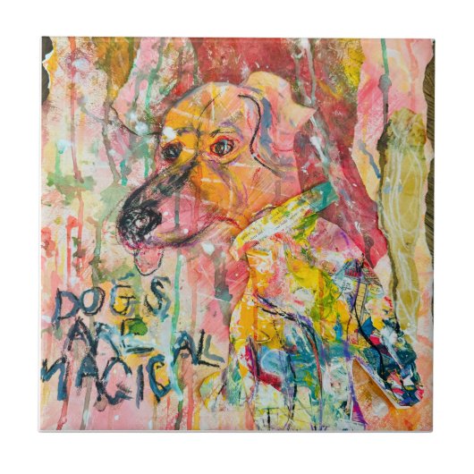 HUNDE SIND MAGISCH FLIESE (Vorderseite)