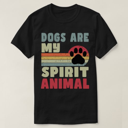 Hunde sind mein geistiger tierischer T - Shirt (Design vorne)
