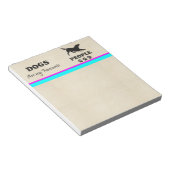 Hunde sind mein Lieblings-Leute-Notepad Notizblock (angewinkelt)