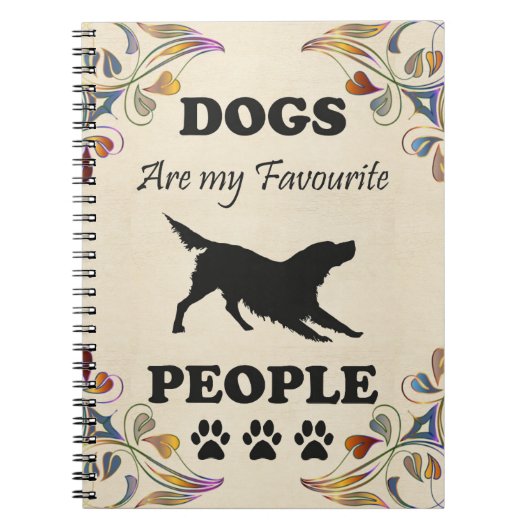 Hunde sind mein LieblingsNotebook Notizblock (Vorderseite)