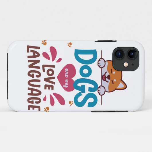 Hunde sind meine Liebe Case-Mate iPhone Hülle (Rückseite (Horizontal))