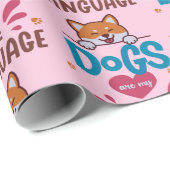 Hunde sind meine Liebe Geschenkpapier (Rolleneckpunkt)