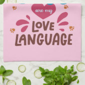 Hunde sind meine Liebe Geschirrtuch (Gefaltet)