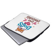 Hunde sind meine Liebe Laptopschutzhülle (Vorne Knopf)