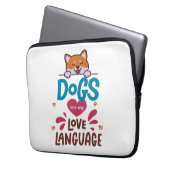 Hunde sind meine Liebe Laptopschutzhülle (Vorderseite Links)