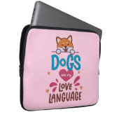 Hunde sind meine Liebe Laptopschutzhülle (Vorne Rechts)