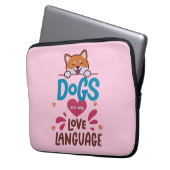 Hunde sind meine Liebe Laptopschutzhülle (Vorderseite Links)