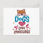 Hunde sind meine Liebe Postkarte (Vorderseite)