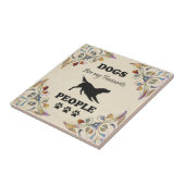 Hunde sind meine Lieblings-Keramik Fliese (Seite)