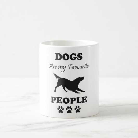 Hunde sind meine Lieblings-Leute-Kaffee-Tasse Kaffeetasse (Mittel)