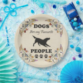 Hunde sind meine Lieblings-Papierplatte Pappteller (Party)
