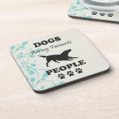 Hunde sind meine Lieblingsgetränke Getränkeuntersetzer (Linke Seite)