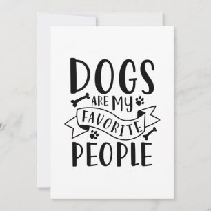 Hunde sind meine Lieblingsmenschen Dankeskarte