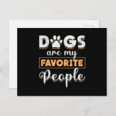 Hunde sind meine Lieblingsmenschen, die länger zur Postkarte (Vorne/Hinten)