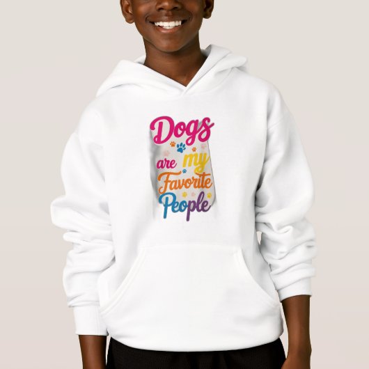 Hunde sind meine Lieblingsmenschen Hoodie (Vorderseite)