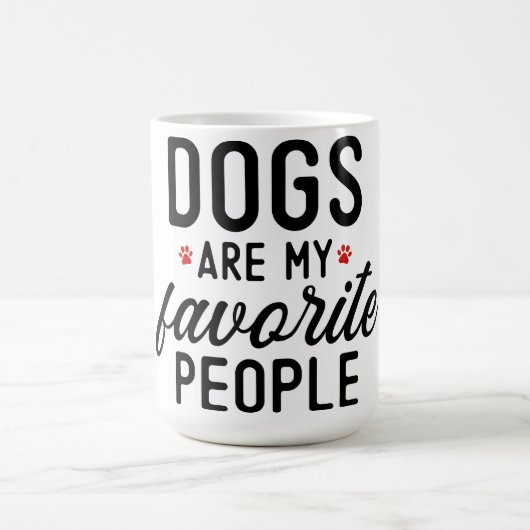 Hunde sind meine Lieblingsmenschen Kaffeetasse (Mittel)