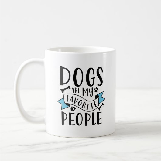 Hunde sind meine Lieblingsmenschen Kaffeetasse (Links)